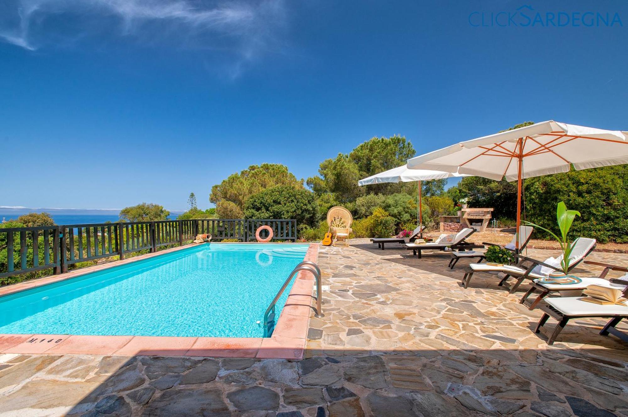 Alghero Villa Barranch With Sea View Swimming Pool For 6 People Dış mekan fotoğraf
