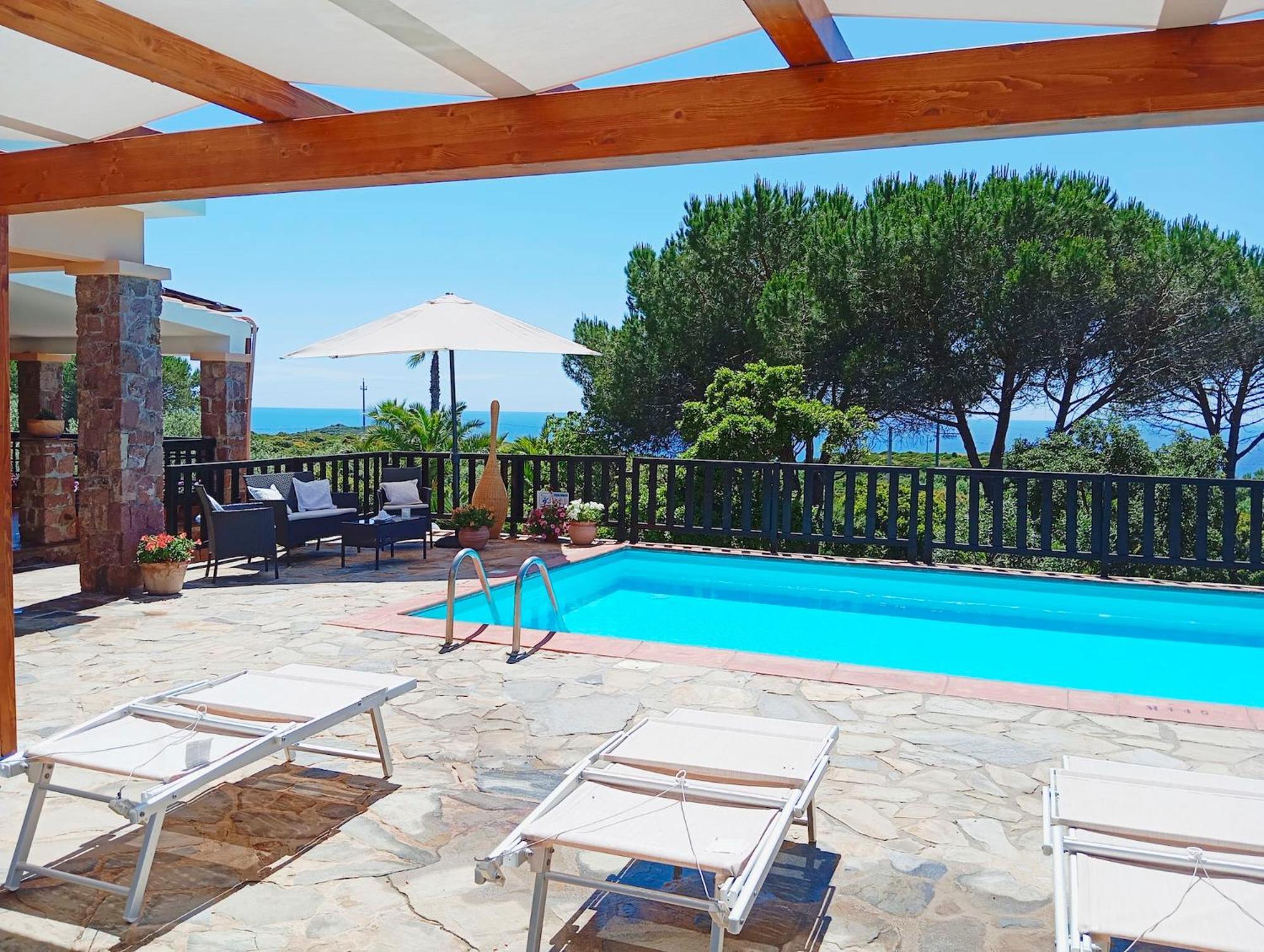 Alghero Villa Barranch With Sea View Swimming Pool For 6 People Dış mekan fotoğraf